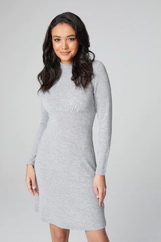 High Neck Fit & Flare Dress