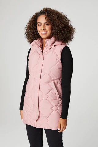 Quilted Hooded Longline Gilet