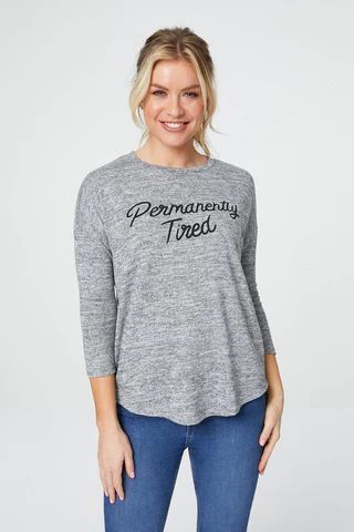 Logo Print 'Permanently Tiered' Top