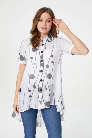 Polka Dot Short Sleeve Shirt