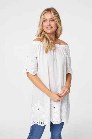 Broderie Anglaise Tunic Dress