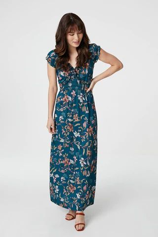 Floral Empire Waist Maxi Dress