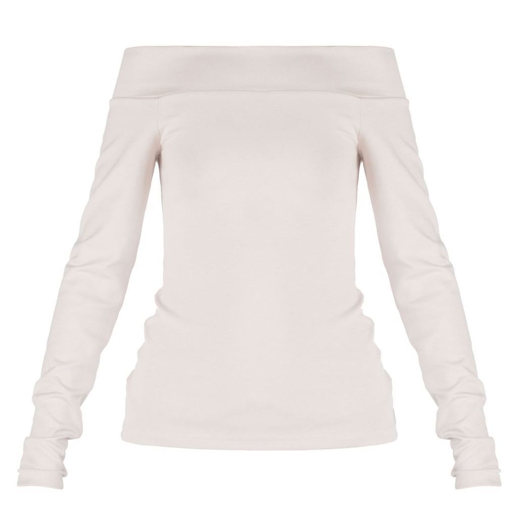 MUZA - Pale Pink Off The Shoulder Top