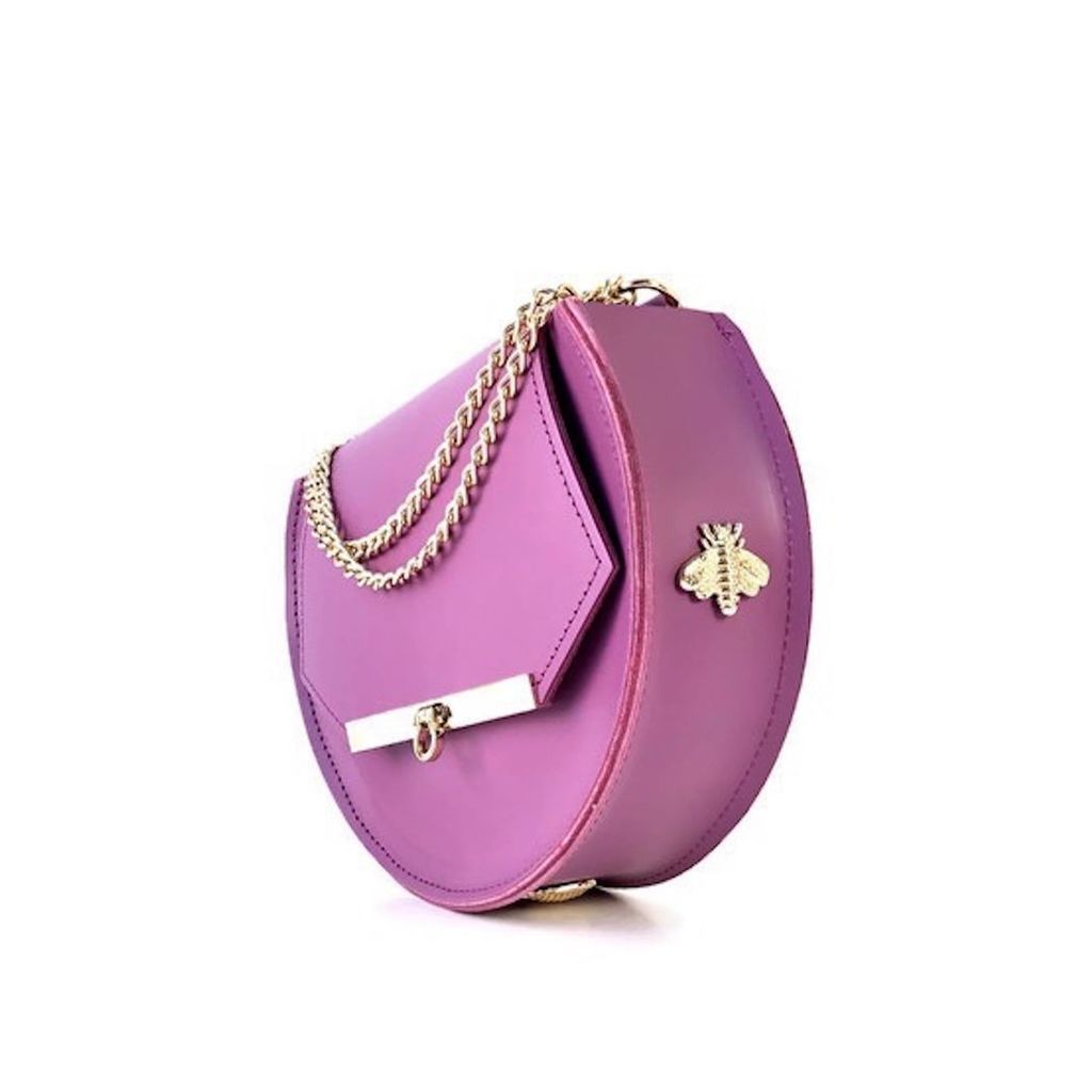 Angela Valentine Handbags - Loel Mini Military Bee Bag Clutch In Lavender