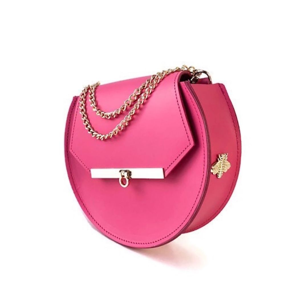 Angela Valentine Handbags - Loel Mini Bee Crossbody Bag In Pink Punch