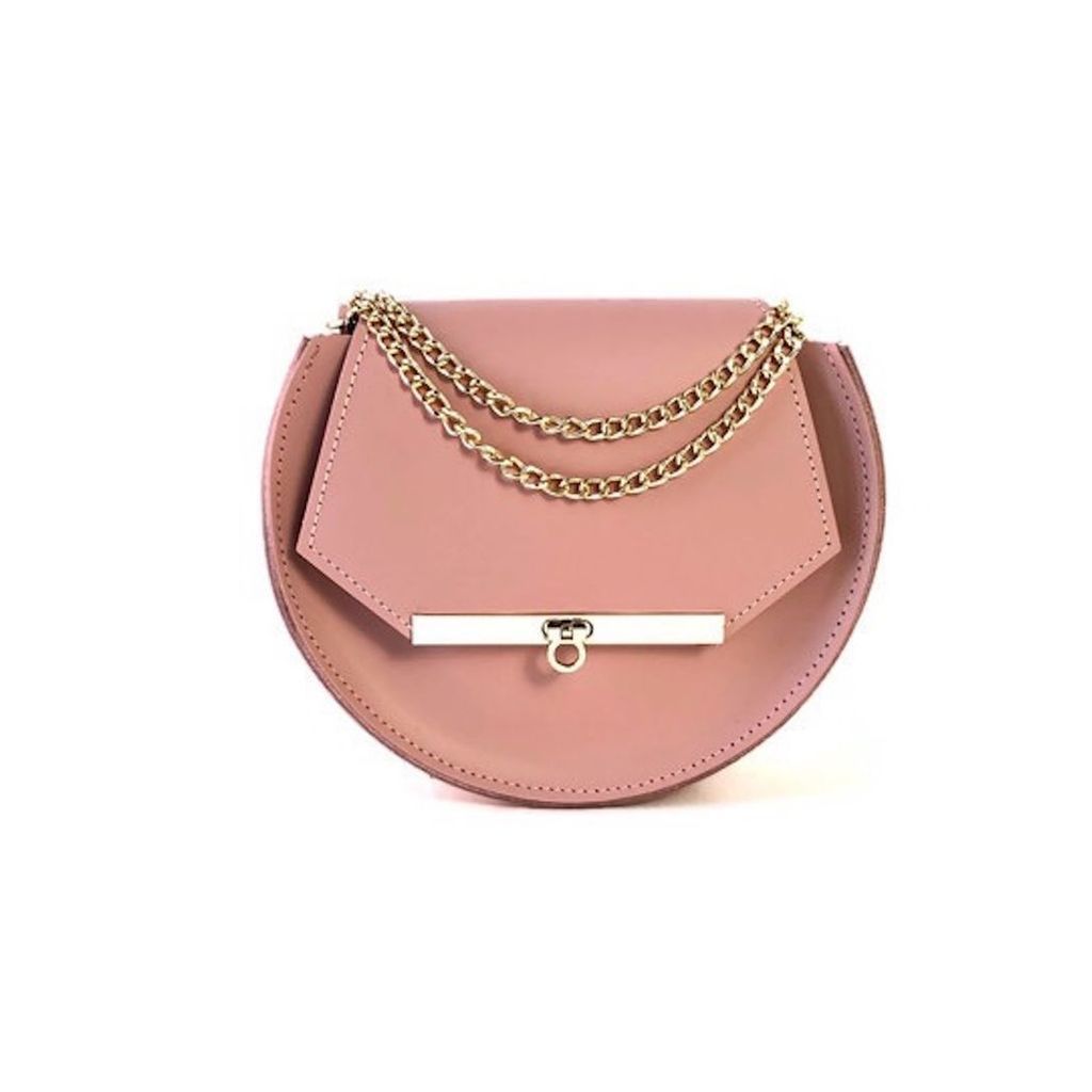 Angela Valentine Handbags - Loel Crossbody Circle Bag In Blush Pink