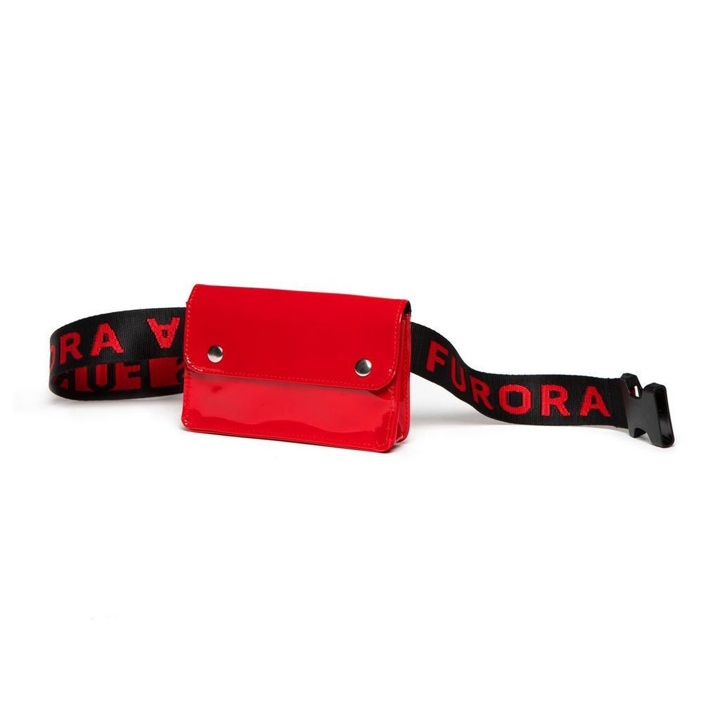 FURORA SUBTERA - Red Vinyl Bag With Red Furora Belt
