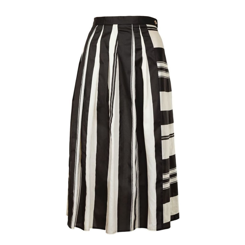 JIRI KALFAR - Noir Créme Stripe Skirt