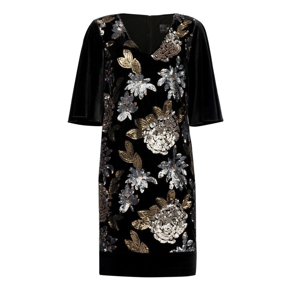 Nissa - Elegant Dress With Sequin Printed Details