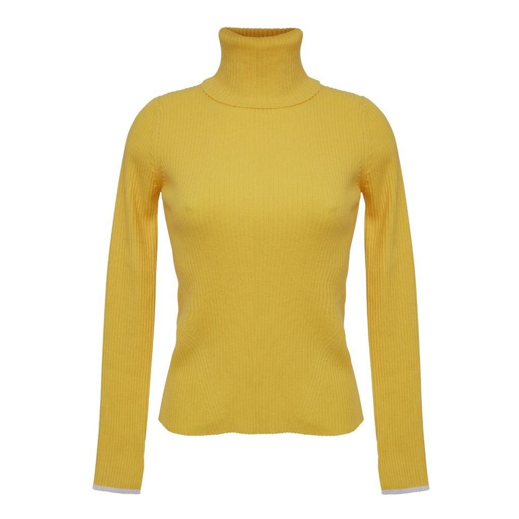 ELEVEN SIX - Edie T-Neck Sweater - Canary