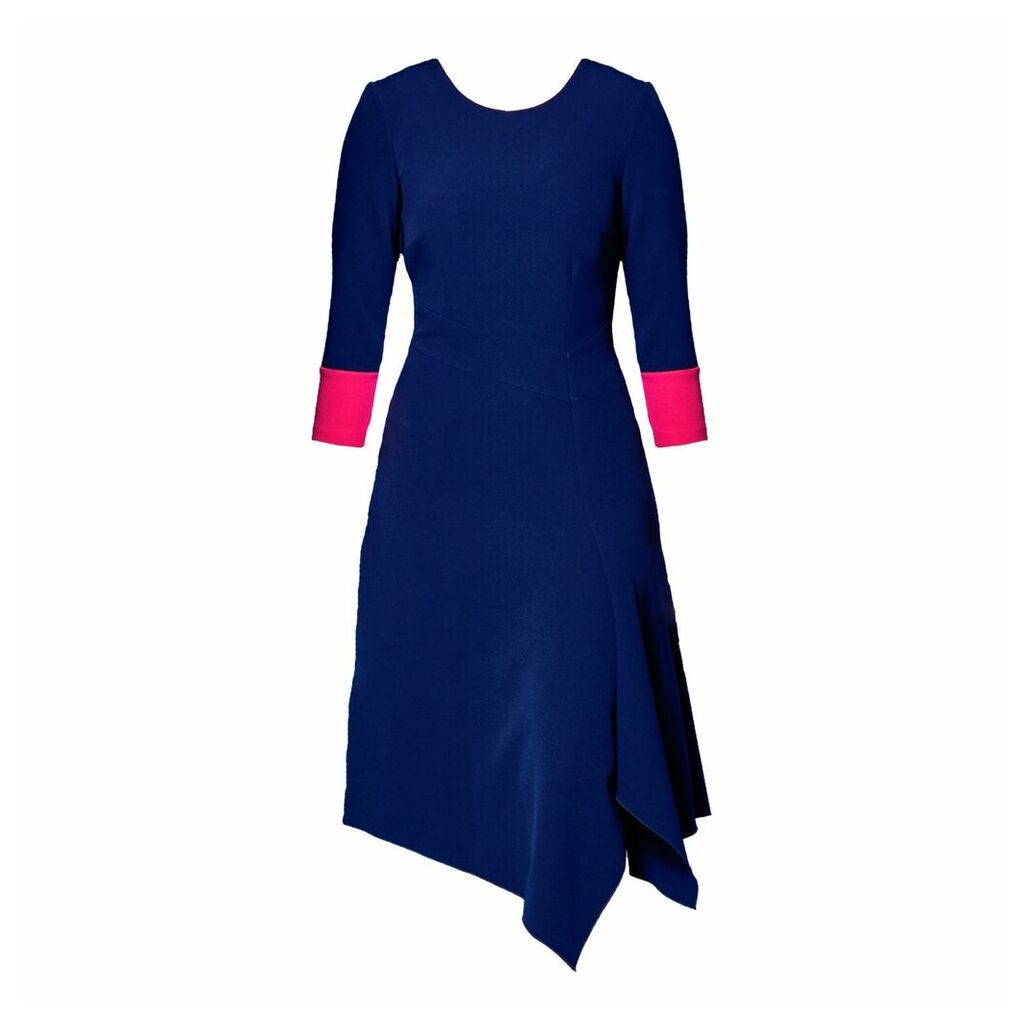 Mellaris - Erna Dress Navy & Autumn Pink Contrast