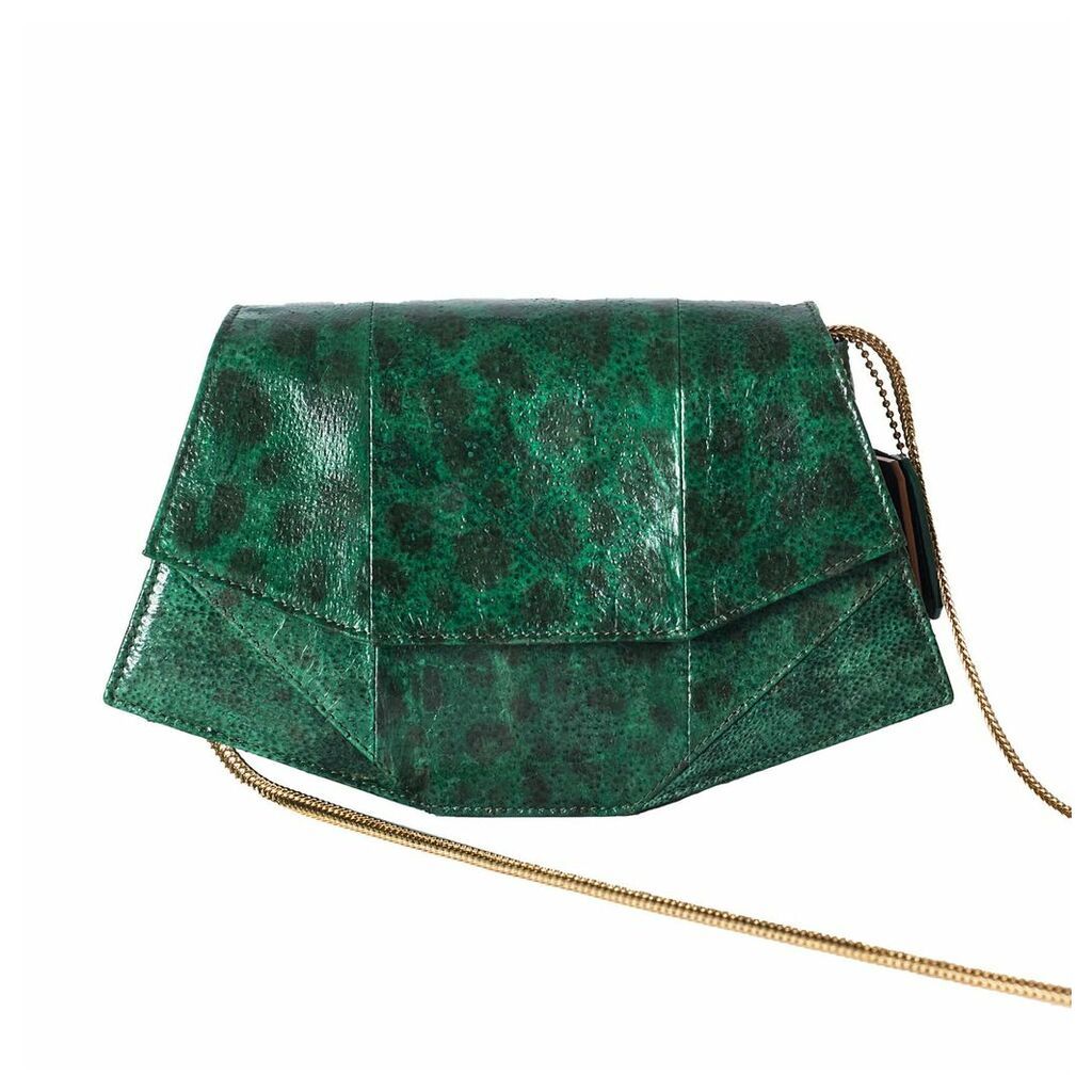 MAYU - Laia - Fish Leather Crossbody Bag Forest