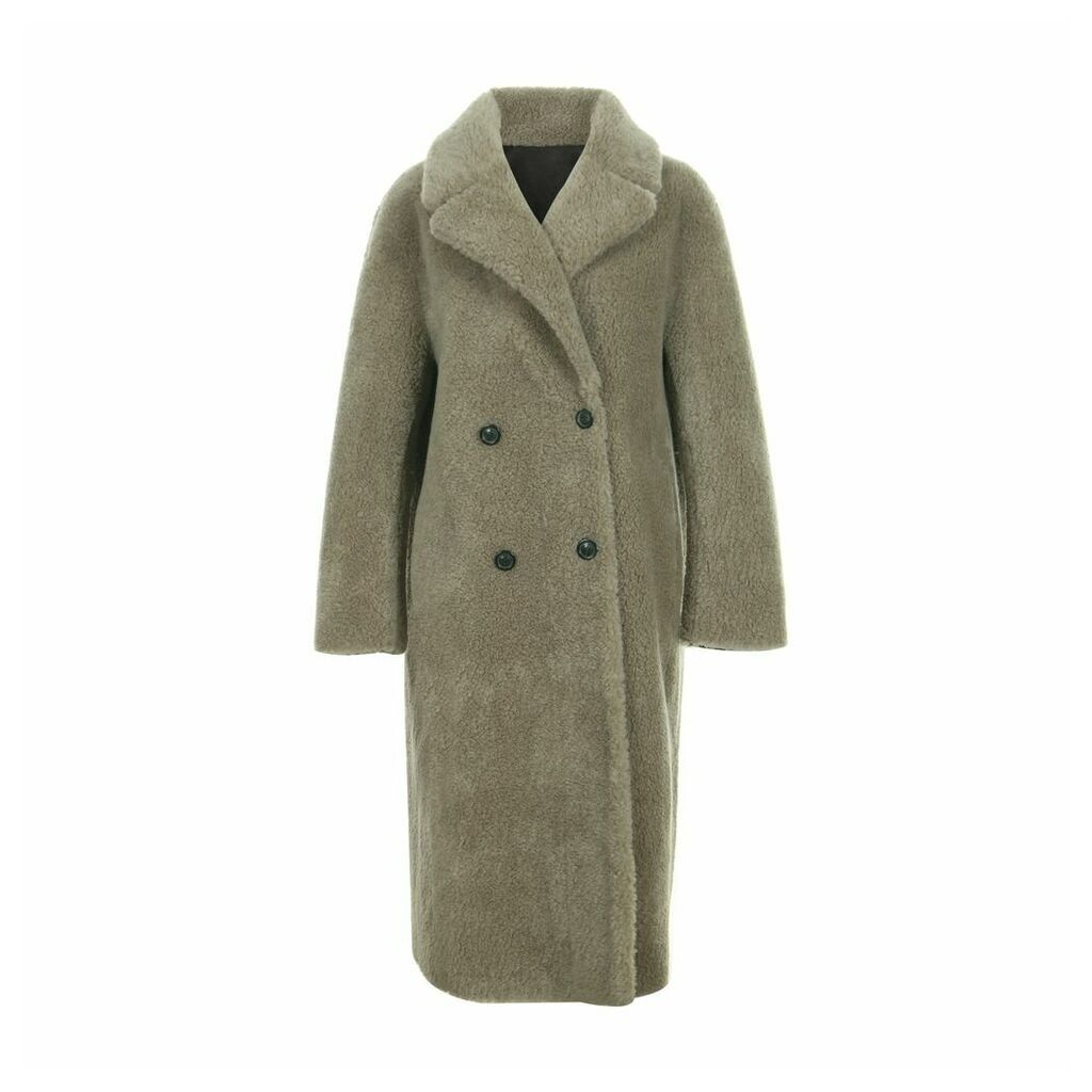blank 03 - Reversible Wool Shearing Coat Grey