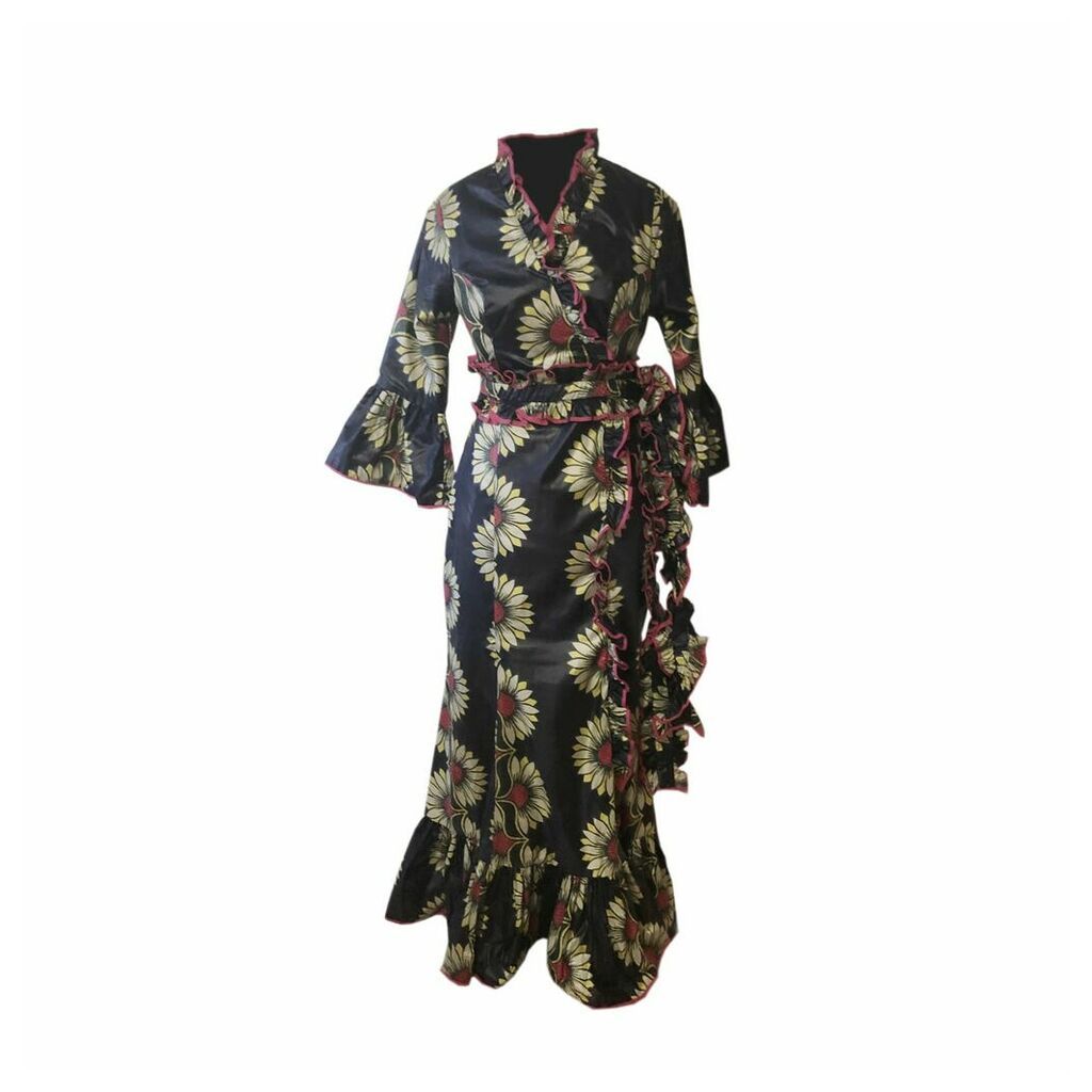 Wasulu London - Kimono Floral Maxi Dress