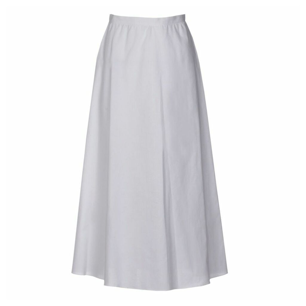 Roses Are Red - Luna Cotton Skirt In White