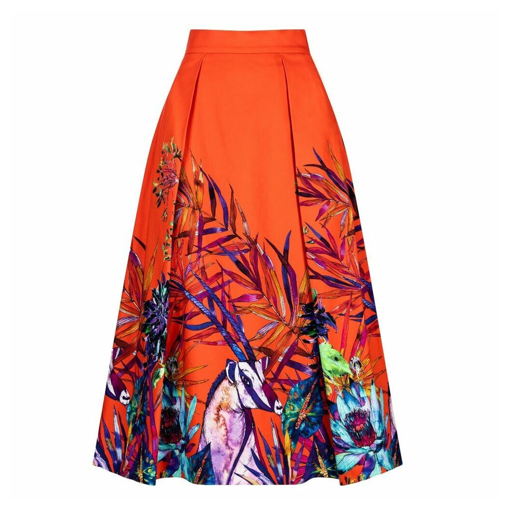 Sika'a - Sika'A X Savannah African Print Midi Skirt
