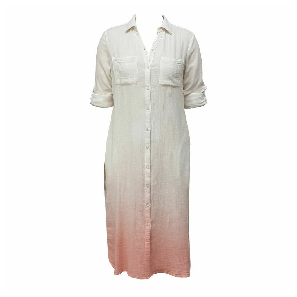NOOKI DESIGN - Brooklyn Shirt Dress - Coral Ombre