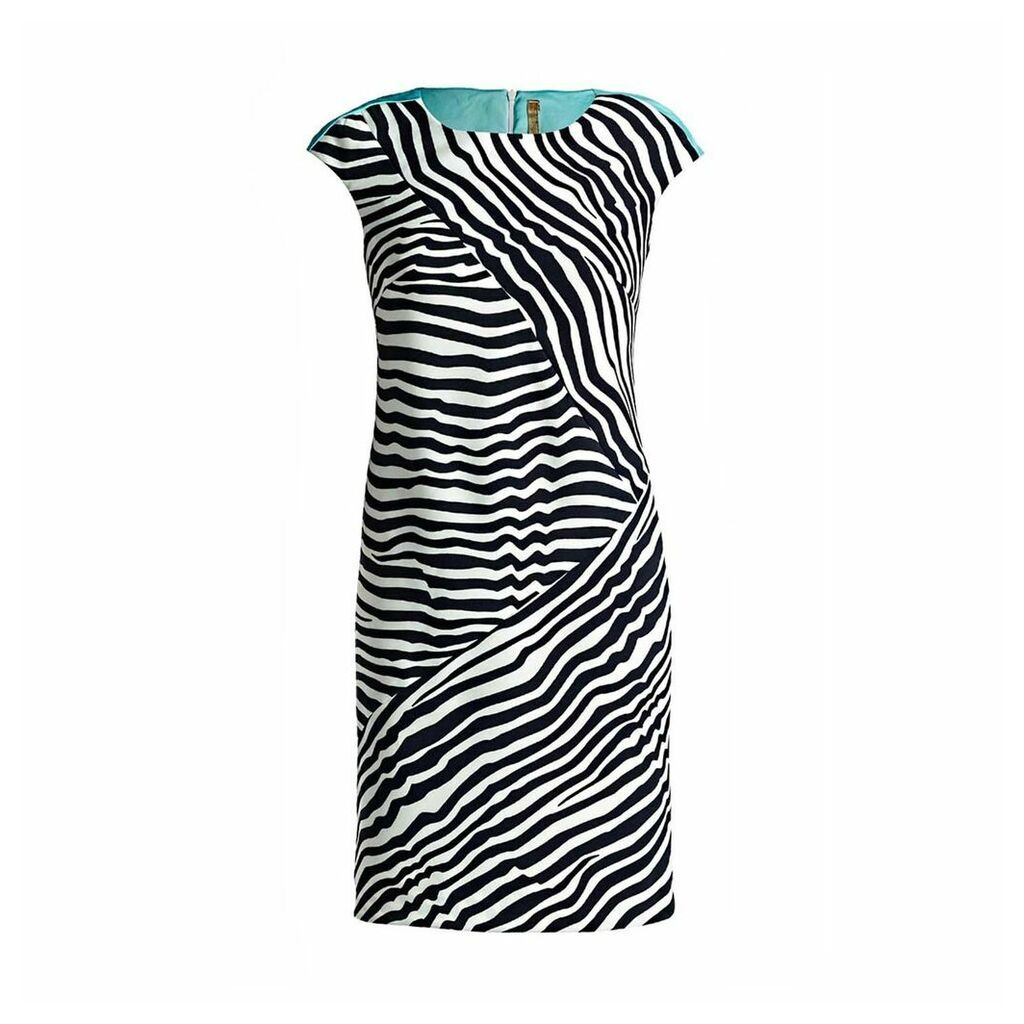 Conquista - Sleeveless Striped Fitted Dress