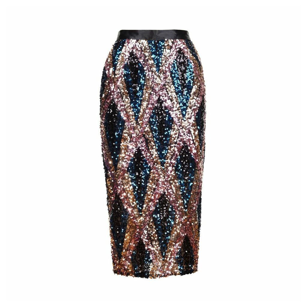 JIRI KALFAR - Pencil Sequin Skirt
