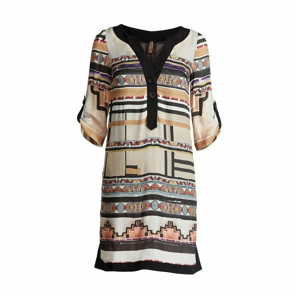 Conquista - Patterned Sack Dress By Conquista
