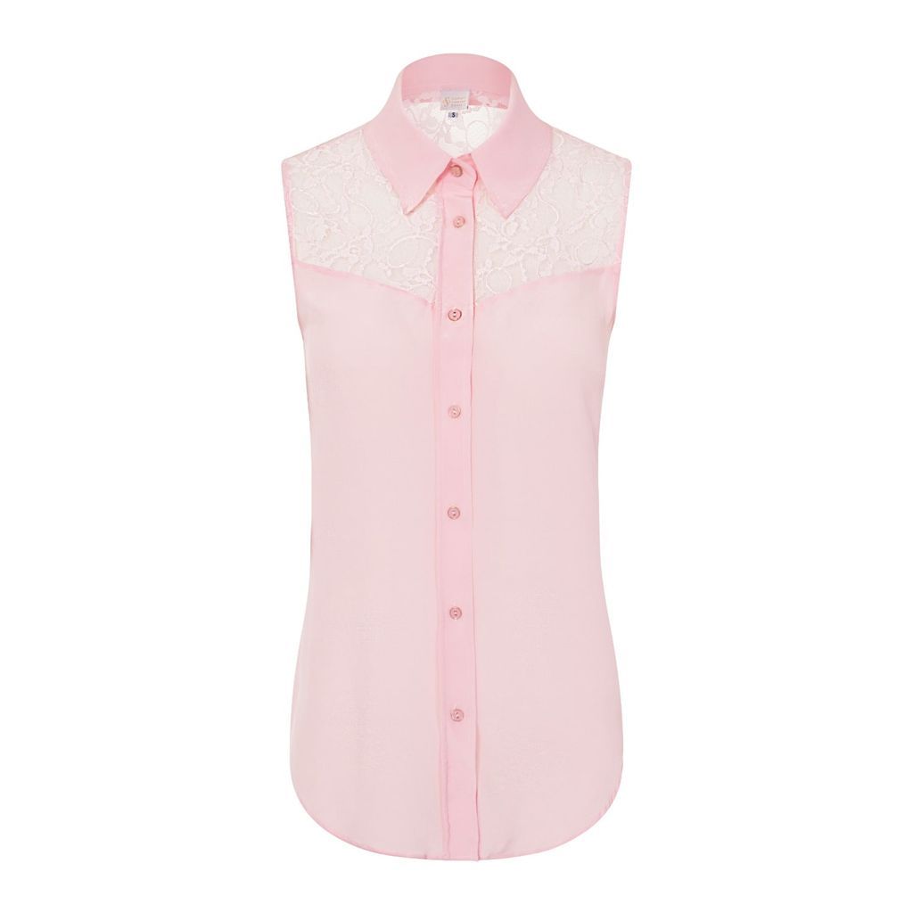 Sophie Cameron Davies - Pale Pink Silk Classic Top