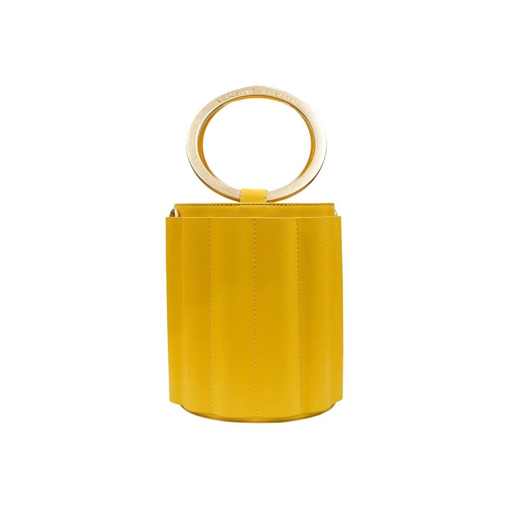 Alkeme Atelier - Water Metal Handle Small Bucket Bag - Yellow