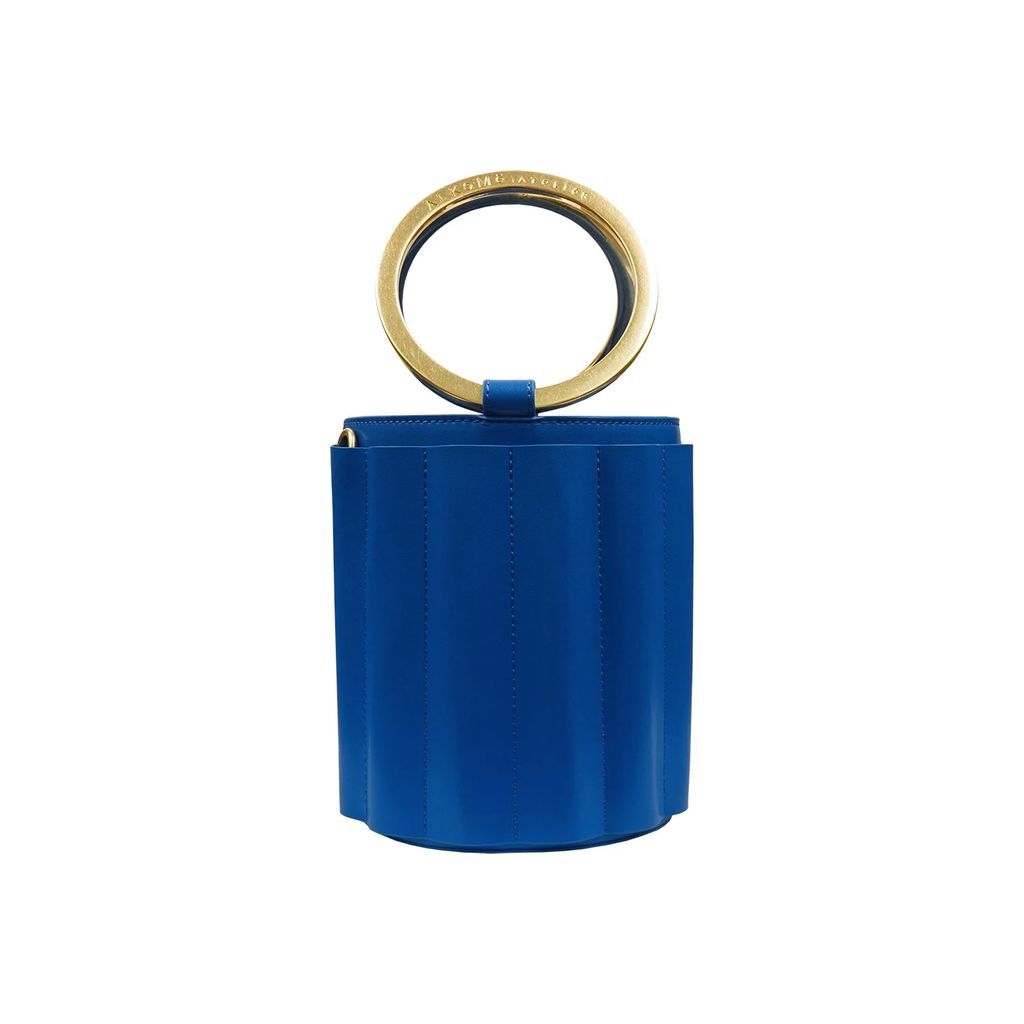Alkeme Atelier - Water Metal Handle Small Bucket Bag - Royal Blue