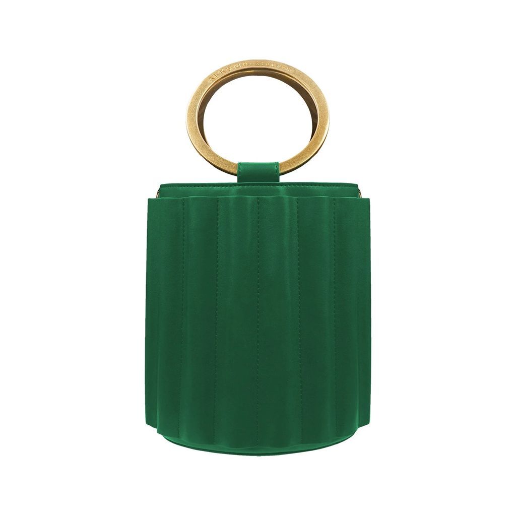 Alkeme Atelier - Water Metal Handle Bucket Bag - Green