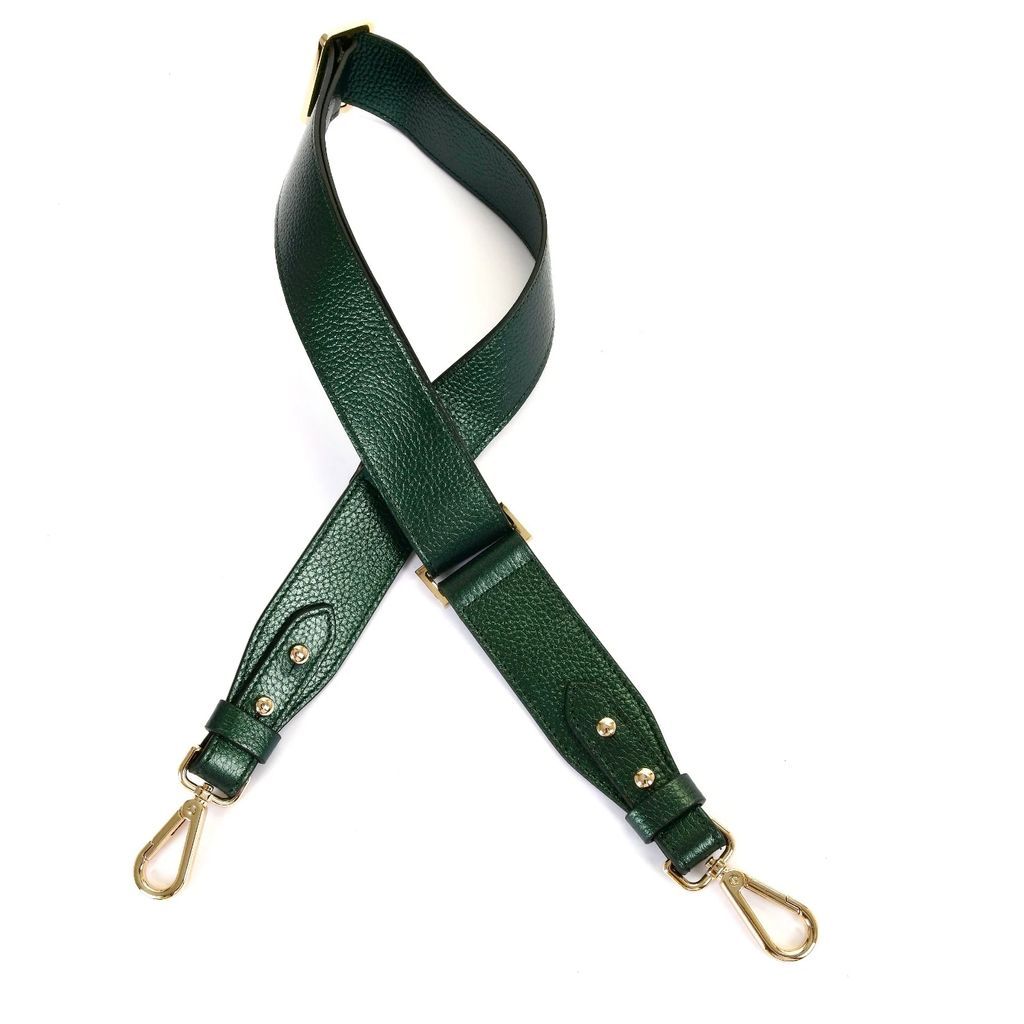 Hiva Atelier - Adjustable Leather Shoulder Strap - Metallic Green
