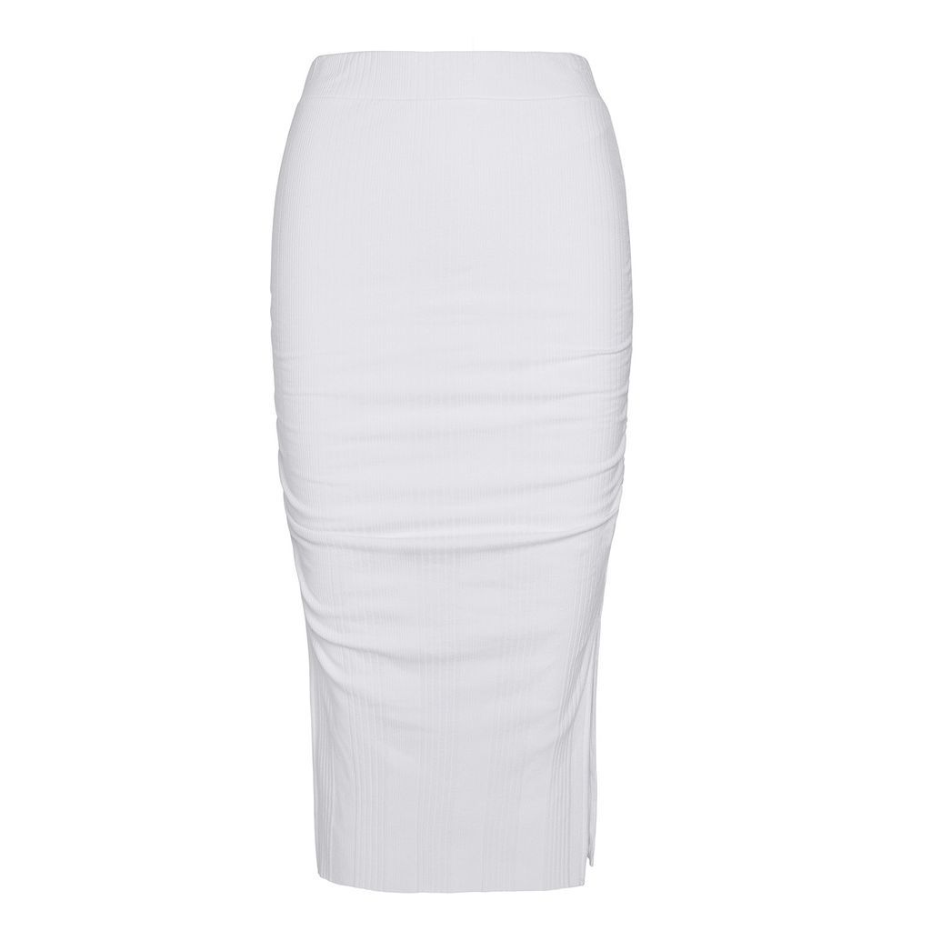 black white beige - Skirt 001 - White