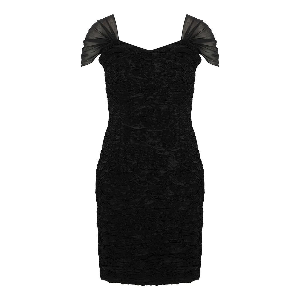 kith & kin - Black Crinkle Detail Dress