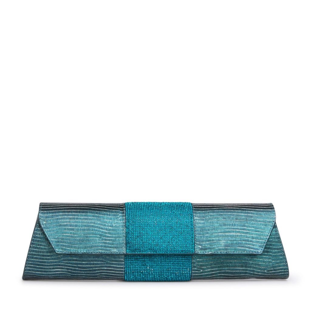 Thale Blanc - Baguette Clutch In Teal