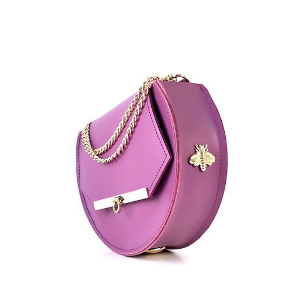 Angela Valentine Handbags - Loel Mini Military Bee Bag Clutch In Lavender
