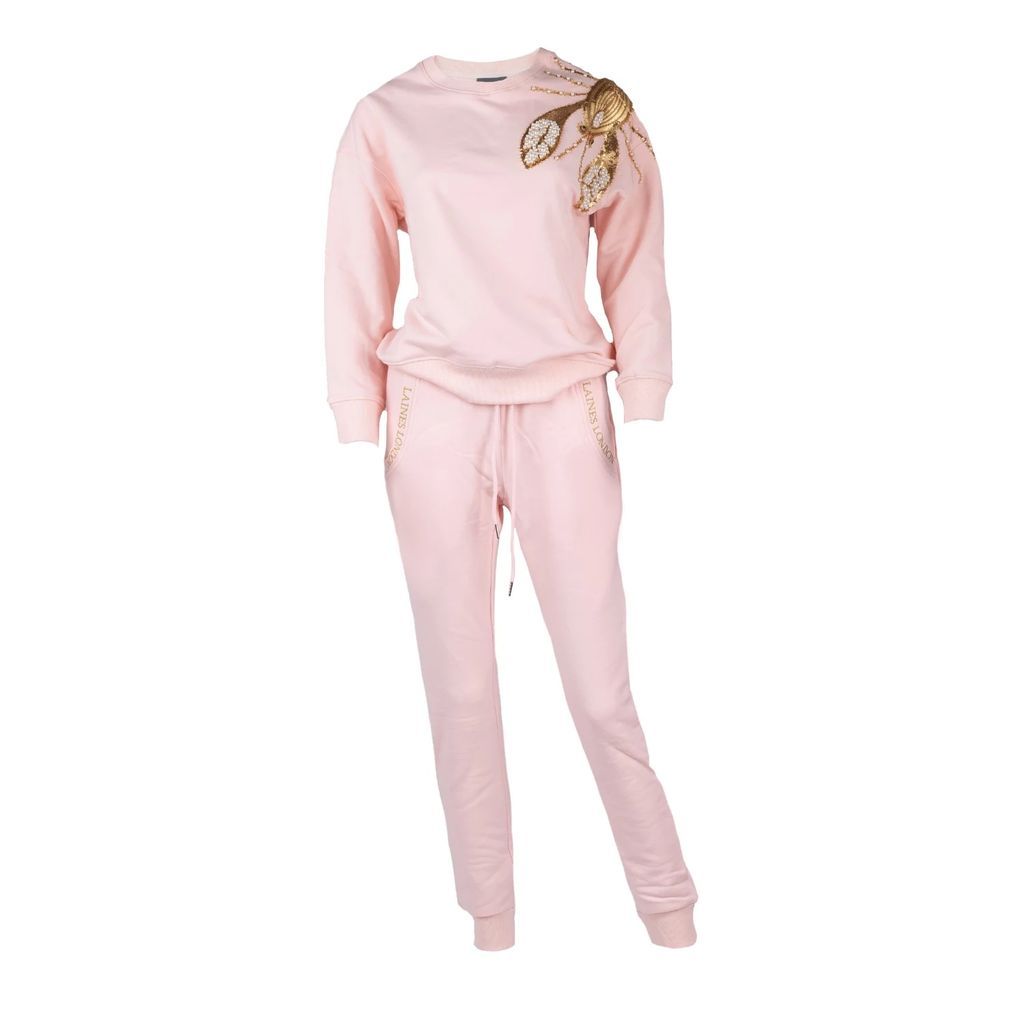 LAINES LONDON - Pink Pearl & Gold Lobster Lounge Set