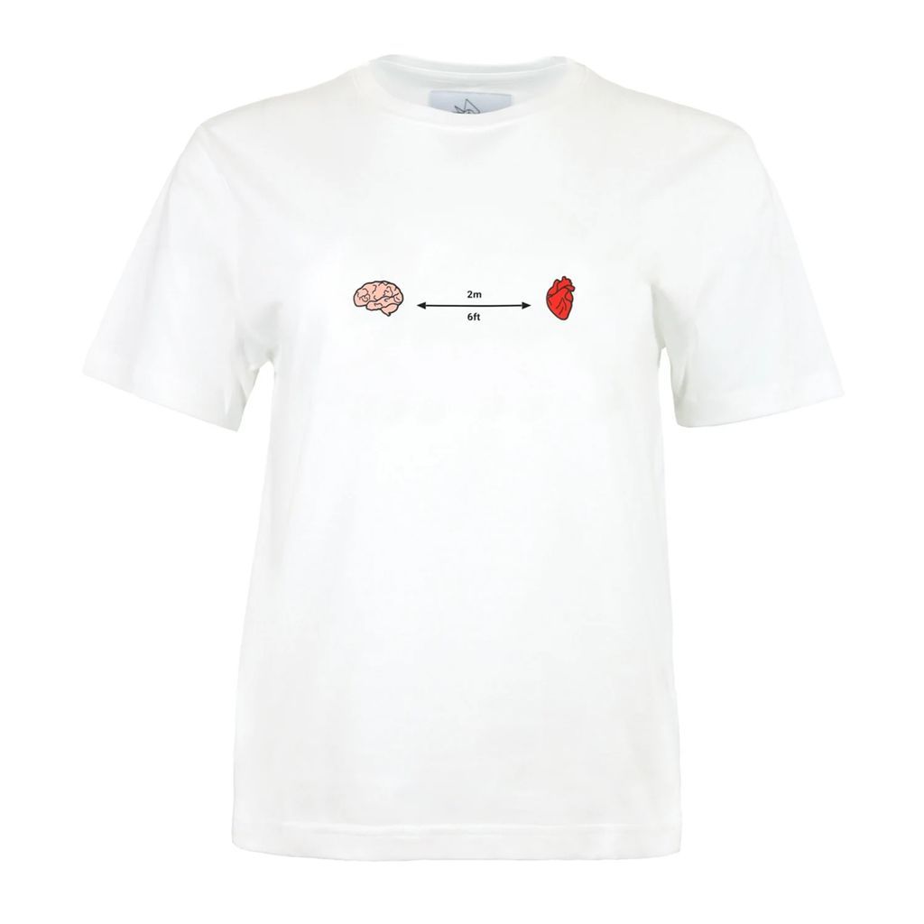 blonde gone rogue - Social Distance Organic Tee In White