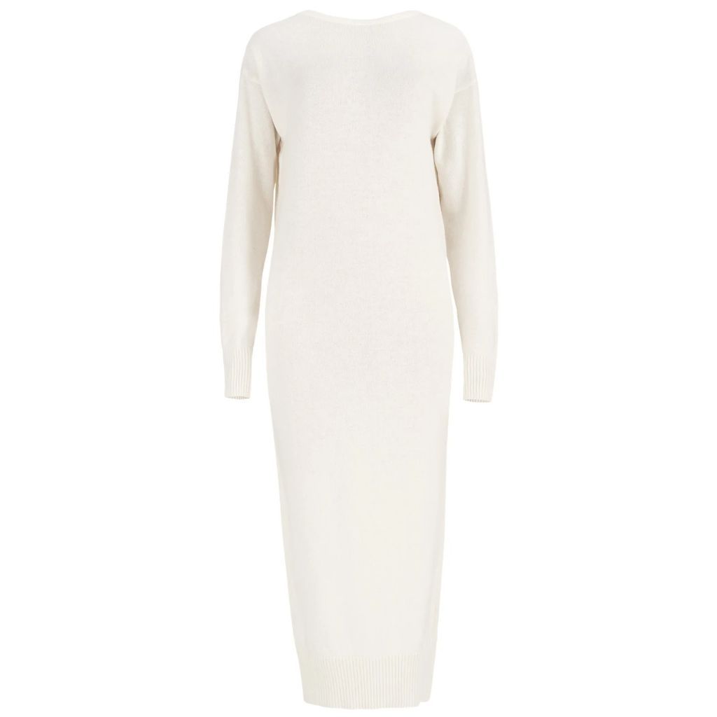 SALANIDA - Lungo Sweater Dress White