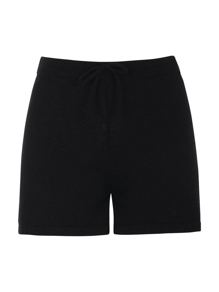 NOCTURNE - Knit Mini Shorts-Black
