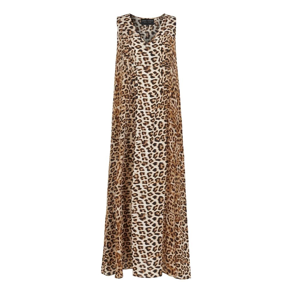 Lindsay Nicholas New York - Maxi Dress In Leopard Silk
