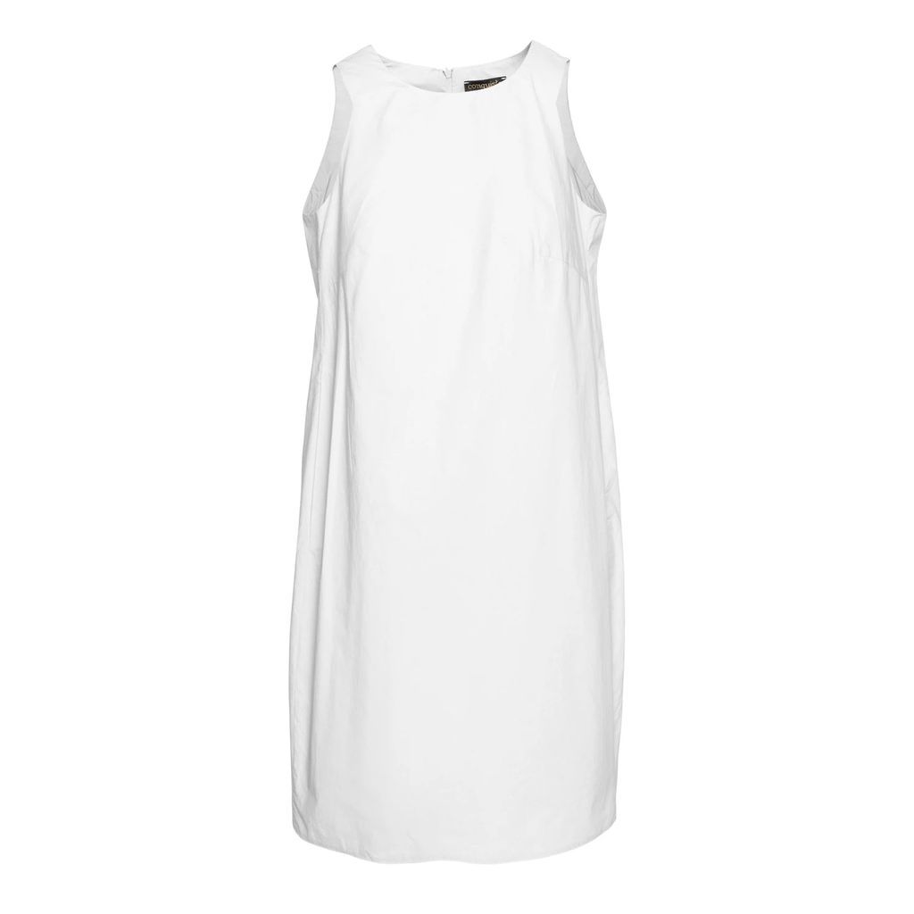 Conquista - White Cotton Sack Dress