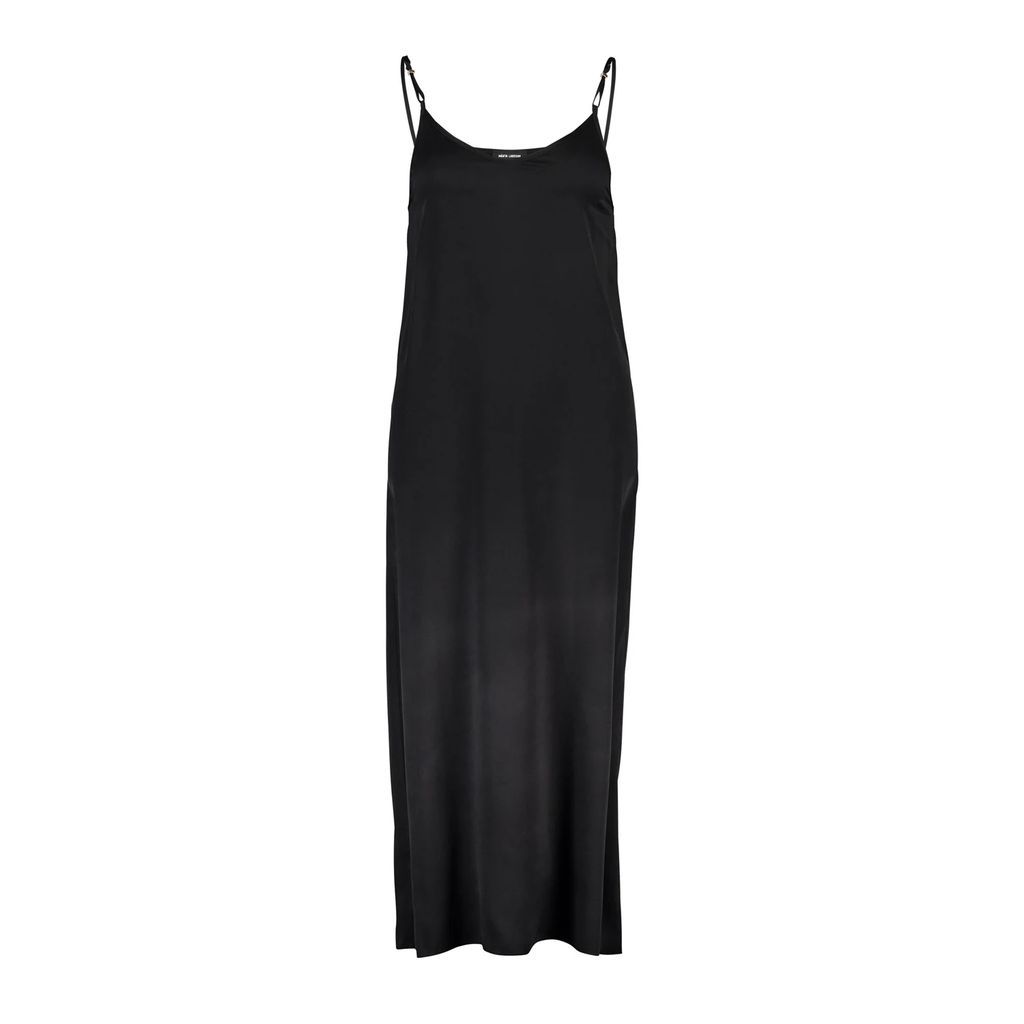 Märta Larsson - Pfeiffer Black 100% Sand Washed Silk Slip Dress