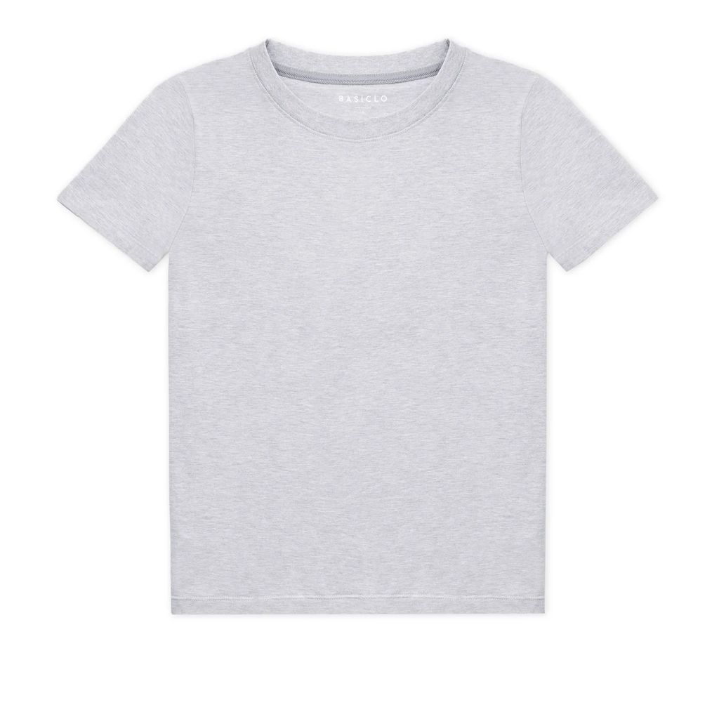 Basiclo - Women's Crew-Neck T-Shirt Grey