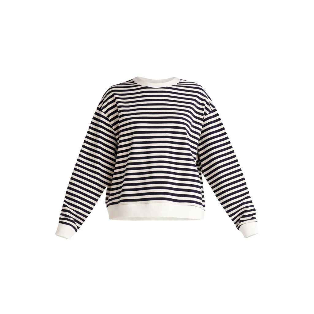 PAISIE - Striped sweatshirt In Navy & White