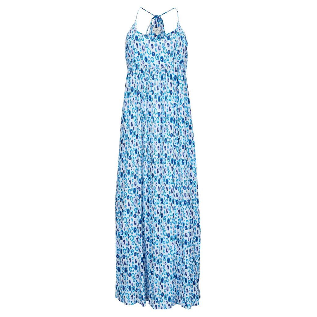 Aspiga - Lenu Maxi Dress - White & Blue