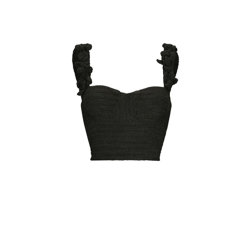 Thierra Nuestra - Kuyay Black Hand-Knitted Top