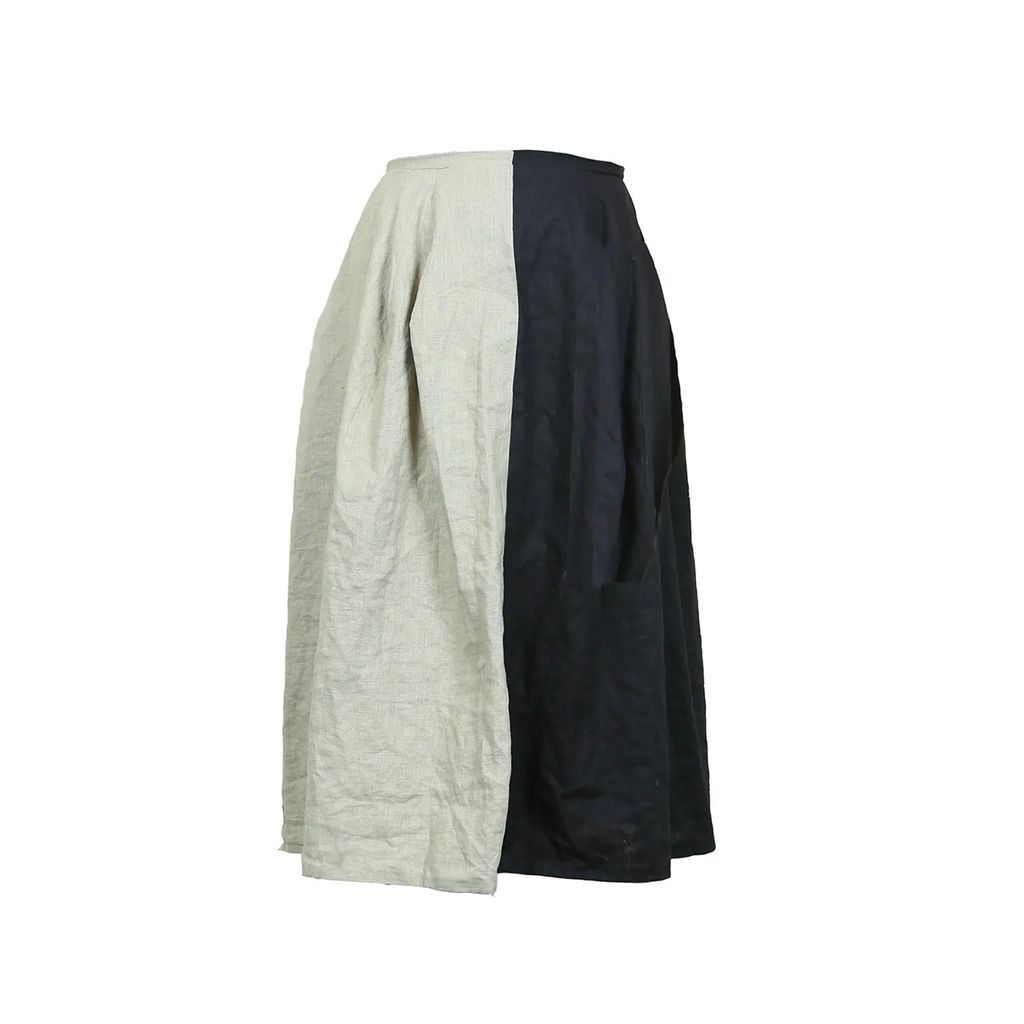 Rosana Exposito - Two Tone Linen Skirt