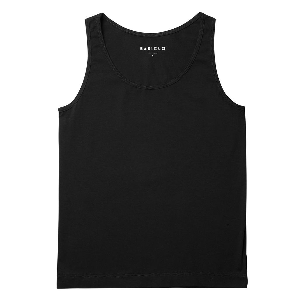 Basiclo - Cotton Vest Top Black