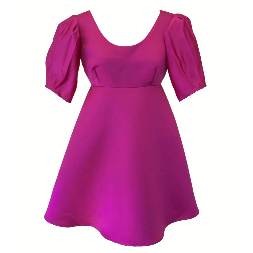 Cobbler's Lane - Fes Mini Dress Pink Satin Babydoll