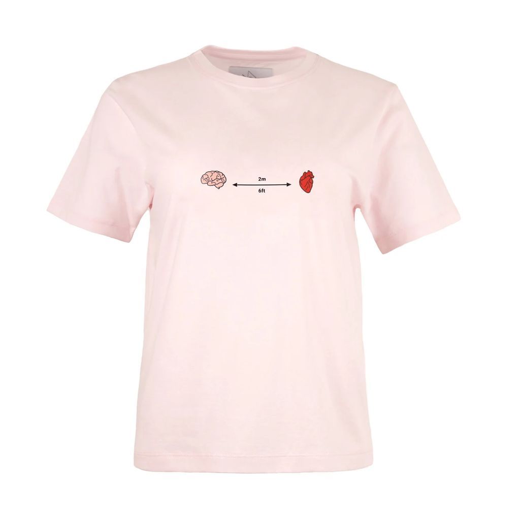 blonde gone rogue - Social Distance Organic Tee In Pink