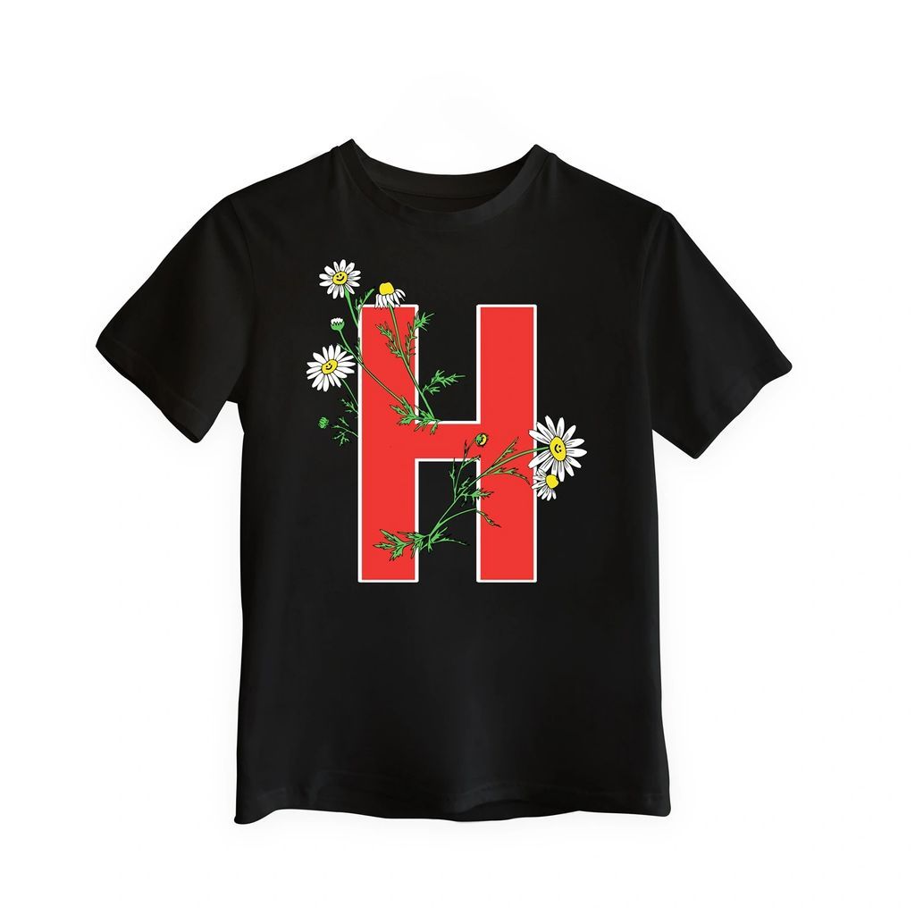 House of Alice - H T-Shirt Red Black