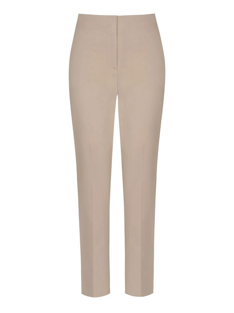 NOCTURNE - High Waisted Fitted Pants-Beige